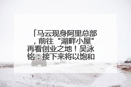 马云现身阿里总部，前往“湖畔小屋”再看创业之地！吴泳铭：接下来将以饱和式投入的打法，聚焦于几大核心战役