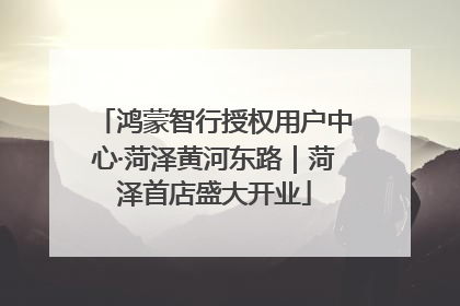 鸿蒙智行授权用户中心·菏泽黄河东路｜菏泽首店盛大开业