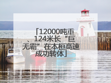 12000吨重、124米长“巨无霸”在本桓高速成功转体