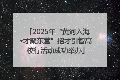 2025年“黄河入海•才聚东营”招才引智高校行活动成功举办