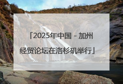 2025年中国－加州经贸论坛在洛杉矶举行