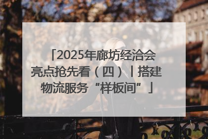 2025年廊坊经洽会亮点抢先看（四）丨搭建物流服务“样板间”