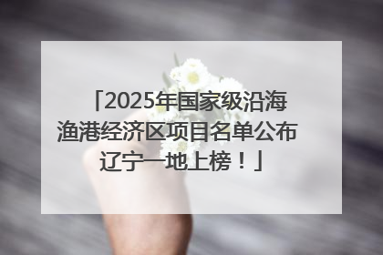 2025年国家级沿海渔港经济区项目名单公布 辽宁一地上榜！