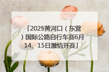 2025黄河口（东营）国际公路自行车赛6月14、15日激情开赛