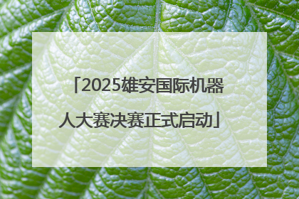 2025雄安国际机器人大赛决赛正式启动