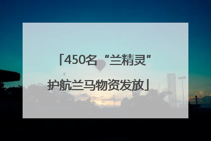 450名“兰精灵”护航兰马物资发放