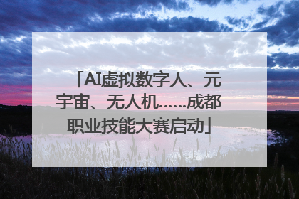 AI虚拟数字人、元宇宙、无人机……成都职业技能大赛启动